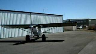 MT Propeller with Reversing Option on PA18 SuperCub [upl. by Ordisy]