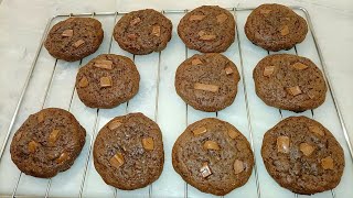 🍪 RECETTE DES COOKIES DOUBLE CHOCOLAT ULTRA MOELLEUX ET IRRÉSISTIBLE TRÈS FACILE ET RAPIDE À FAIRE 🍪 [upl. by Letch970]