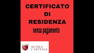 CERTIFICATO DI RESIDENZA GRATIS VLOG04 [upl. by Gilcrest]