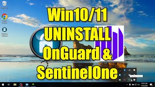 Uninstall OnGuard  SentinelOne  Win1011 [upl. by Rozamond]