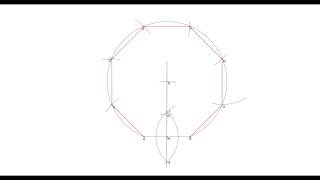 Costruzione dellottagono dato il lato [upl. by Klayman143]