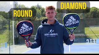 Round VS Diamond Padel Rackets What Should YOU Buy [upl. by Goles989]