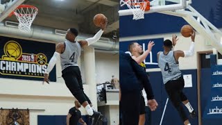 Russell Westbrook goes at Nikola Jokic in first practice with Nuggets 😳 [upl. by Marleah]