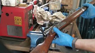 Restoration of bavarian percussion breech loading rifle Podewil Lindner M185867 [upl. by Harness]