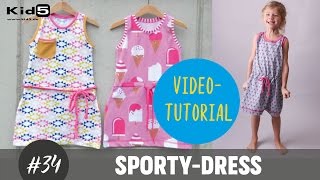 Jerseykleid quotSportyDressquot selber nähen DIYNähTutorial [upl. by Parfitt7]