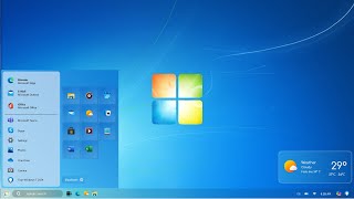 Windows 7 2024 Edition  New Start Menu [upl. by Yraunaj]