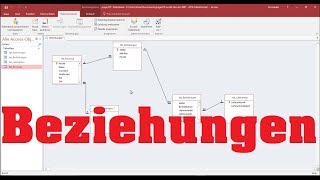 Ms Access 2016 002 Datenbank mit mehreren Tabellen und Beziehungen erstellen [upl. by Mullane]