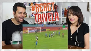 REACT ♫ BATE DE TRIVELA  Paródia BAILE DE FAVELA  MC João FutParódias [upl. by Nasar975]