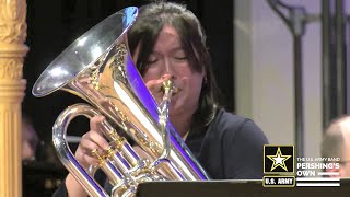 Natalie Colegrove Euphonium quotVintagequot by David Gillingham US Army Band TubaEuphonium Workshop [upl. by Sherris]