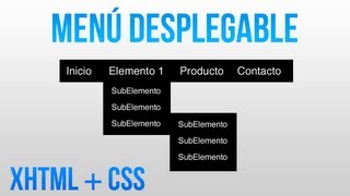 Como hacer un menú desplegable con HTML y CSS [upl. by Aisylla]