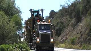 Transporting a Caterpillar D11R On The 10 Grades Of Arizona SR177 Part 1 [upl. by Dirgis]