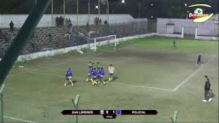 ⚽ San Lorenzo vs Policial  5ta Div [upl. by Arahsal]