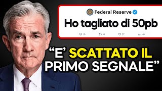 E SCATTATO IL PRIMO SEGNALE LA FED TAGLIA DI 50 PB cosa accadrà adesso sul mercato azionario USA [upl. by Rutger]