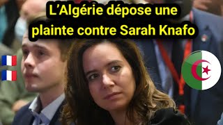 🇩🇿🇫🇷 LÉtat Algérien Poursuit la Députée Européenne Sarah Knafo pour Fake News [upl. by Obeded]