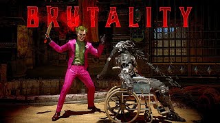 MK11 The Joker All Brutalities Fatalities Fatal Blow Friendship Ending amp Victory Celebration [upl. by Lertnek]