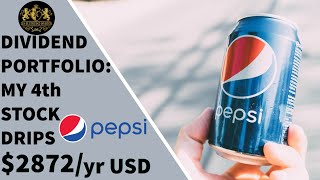 Dividend Portfolio My 4th Stock PepsiCo DRIPs 2872Yr [upl. by Seidel]