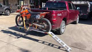 Harbor Freight Motorcycle Carrier Review amp Tips  Ktm 125sx [upl. by Artemus]