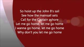 The Beach Boys  Sloop John B I wanna go Home LYRICS [upl. by Alik150]