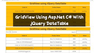 How to Bind dataGridView with Datatable In Cwith database example [upl. by Elena]