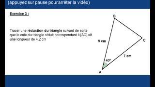 théorème de Thalès dans un triangle 3 4ème [upl. by Lertnek4]