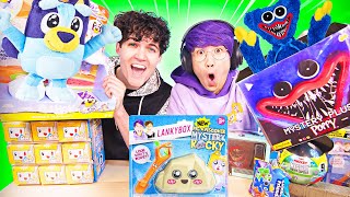 LANKYBOX TOY REVIEW BLUEY POPPY PLAYTIME FORTNITE DISNEY amp MORE TOY UNBOXING [upl. by Runstadler238]