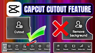 Get Perfectly Cropped Videos with CapCuts CutOut Tool [upl. by Nnylyt]