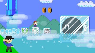 Super Mario Bros but the floor is Liquid Nitrogen [upl. by Nylaras]