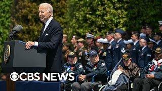 Watch Biden speaks at DDay commemoration ceremony [upl. by Arsuy]