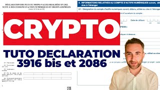 Declaration impot crypto 2022 vs tuto formulaire 2086 et 3916 bis complet [upl. by Amled12]