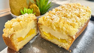 Torta MIMOSA 🌾🌾 Sofficissima e con un gusto unico con 🍋 e 🍑 🤤🤤 [upl. by Macdermot]