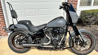 Saddlemen Step Up Seat Review Tuck and Roll version on my 2023 Harley Davidson Low Rider S [upl. by Yttik882]