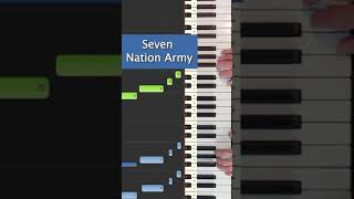 Seven Nation Army  EASY Piano Tutorial shorts [upl. by Wesla]