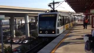 LA metro green line train arriving AviationLAX [upl. by Fi]