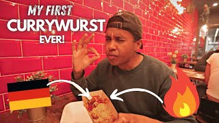 TRYING CURRYWURST IN GERMANY FOR THE FIRST TIME MIND BLOWN [upl. by Cristin]