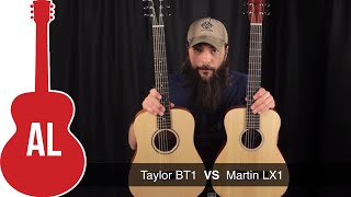 Martin LX1 vs Baby Taylor  A Travel Guitar Comparison [upl. by Melisandra]