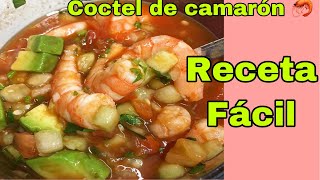 Coctel de Camarón 🦐 Receta Facil y Rápida [upl. by Aeki]