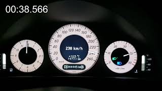 Mercedes E420 CDI acceleration 0250kmh [upl. by Hewitt]