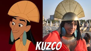 Kuzco lempereur mégalo Personnages de la vraie vie [upl. by Dihahs]