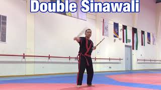 Arnis double Stick Sinawali [upl. by Dinsdale]