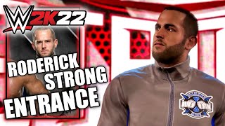 WWE 2K22 Roderick Strong Entrance Cinematic [upl. by Apoor359]