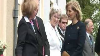 Sophie Countess of Wessex visits the Girl Guides at Waddow Hall near Clitheroe [upl. by Ycniuqed]