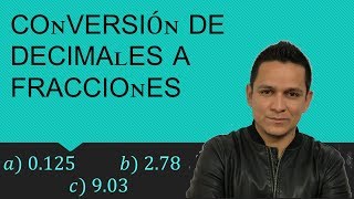 Conversión de decimales a fracciones  video 67 Matemáticas con Grajeda [upl. by Slaohcin]