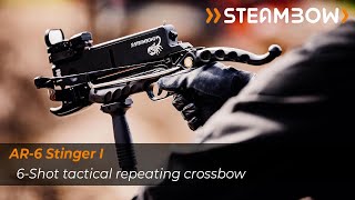 Steambow AR6 Stinger  Tactical Repeating Crossbow [upl. by Haseefan]