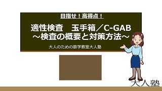 SHL社の適性検査玉手箱、CGABの概要と計数対策方法について [upl. by Ellek753]