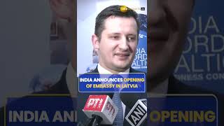 WATCH  game changer…” Latvian Minister as India announces opening of Embassy in Latvia shorts [upl. by Silvanus]