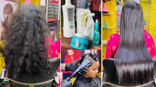 L’Oreal hair smoothening Treatment Permanently full process in Hindi  Keratin Treatment Tutorial [upl. by Eisserc]