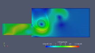 OpenFOAM v50 Tutorial oscillatingInletACMI2D [upl. by Edyak]