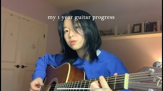 my 1 year guitar progress [upl. by Darwin]