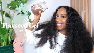 DIY Flaxseed Gel  Curly Hair Leavein Conditioner [upl. by Osicran542]