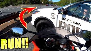 Police VS Bikers Cops Chases Motorcycle  Best Compilation 2020 [upl. by Olyhs640]